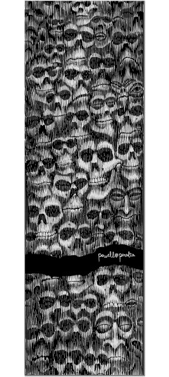Powell Peralta Color Me Skullz CLEAR Grip Tape Sheet - 10.5 x 33