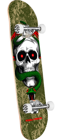 Powell Peralta McGill SAS Birch Skateboard Complete Olive/Metallic Gold - Shape 243 - 8.25 X 31.95