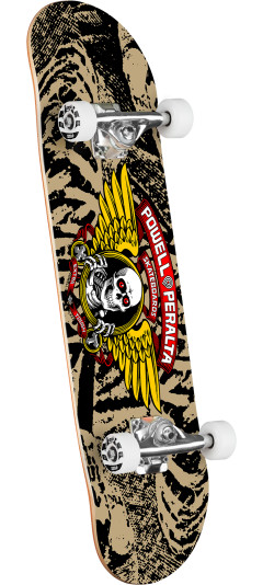 Powell Peralta Winged Ripper Birch Complete Skateboard Khaki/Black - 8 X 31.45