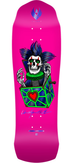 Powell Peralta Pro Chris Hiett Skull FLIGHT BLEM Skateboard Deck - 9.5 x 31.13