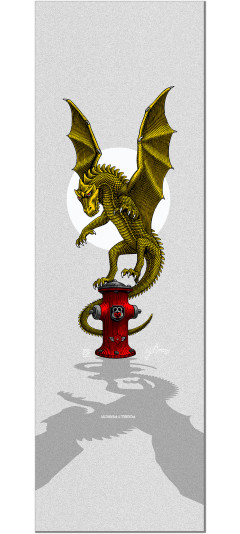 Powell Peralta Andy Anderson Hydrant CLEAR Grip Tape Sheet - 10.5 x 33