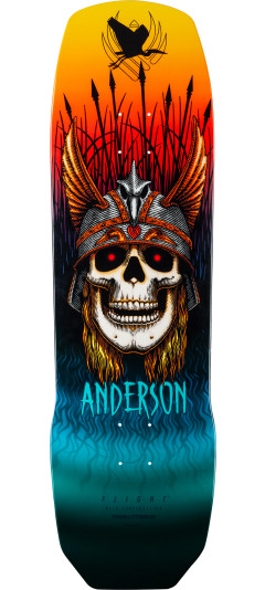 Powell Peralta Pro Andy Anderson Heron FLIGHT® Skateboard Deck - Shape 290 9.13 x 32.8