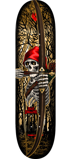 Powell Peralta Pro Zach Doelling Archer FLIGHT® Skateboard Deck Gold Foil - Shape 313 - 8.30 x 31.61