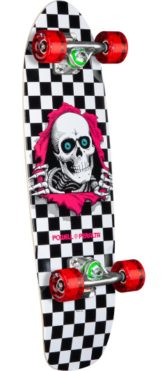 Powell Peralta Sidewalk Surfer Checker Ripper Birch Cruiser Complete Skateboard - 7.75 x 27.20