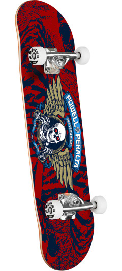 Powell Peralta Ripper Birch Skateboard Complete Navy/Red/Gold - Shape 242 - 8 X 31.45