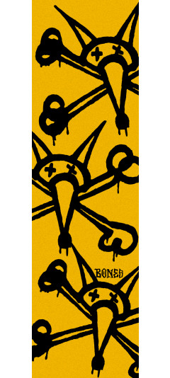 BONES WHEELS Vato Rat Grip Tape Sheet 9 x 33 Gold