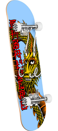 Powell Peralta Cab Ban This Birch Complete Skateboard Light Blue - 7.5 x 28.65