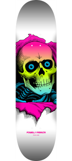 Powell Peralta Ripper Skateboard Deck Lime Fade / White - Shape 249 - 8.5 x 32.08