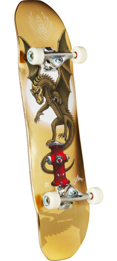 Powell Peralta Pro Andy Anderson Hydrant FLIGHT® Complete Gold Foil - Shape 311 - 8.4 x 32
