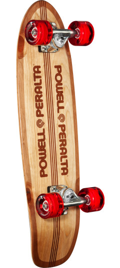 Powell Peralta Sidewalk Surfer Quad Stringer Birch Cruiser Complete Skateboard - 8.37 x 28.20