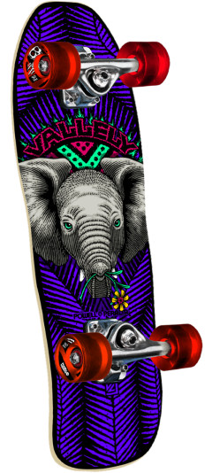 Powell Peralta Mike V. Baby Elephant Birch Skateboard Complete Purple - Shape 195 - 8 x 26