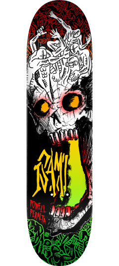 Powell Peralta Isamu Yamamoto Skull Skateboard Deck - Shape 242 - 8 x 31.45