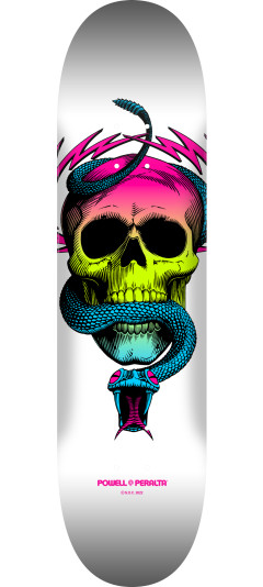 Powell Peralta McGill Skull & Snake Skateboard Lime Fade / White - Shape 247 - 8 x 31.45
