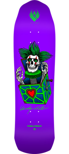 Powell Peralta Pro Chris Hiett Skull FLIGHT Skateboard Deck Purple - 8.5 x 31.20