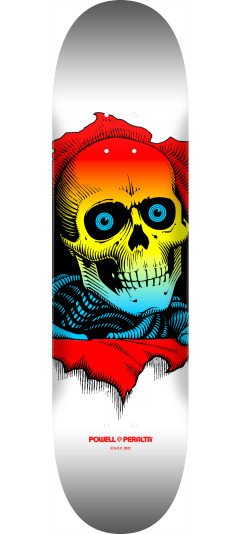 Powell Peralta Ripper Skateboard Deck Yellow Fade / White - Shape 242 - 8 x 31.45