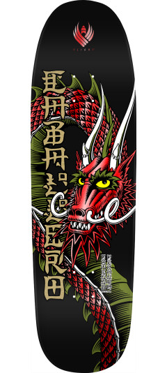 Powell Peralta Cab Ban This FLIGHT® Skateboard Deck Black / Red Foil  9.26 x 31.95
