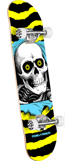 Powell Peralta Ripper Birch Complete Skateboard Yellow/Blue - 7 x 28