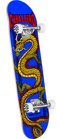 Powell Peralta Cab Chinese Dragon Birch Complete Skateboard Royal Blue - 7.75 x 31.08