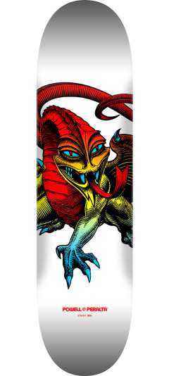 Powell Peralta Cab Dragon Skateboard Deck Yellow Fade / White - 245 K21 - 8.75 x 32.95