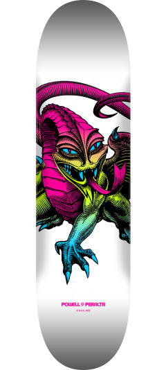 Powell Peralta Cab Dragon Skateboard Deck Lime Fade / White - Shape 248 - 8.25 x 31.95