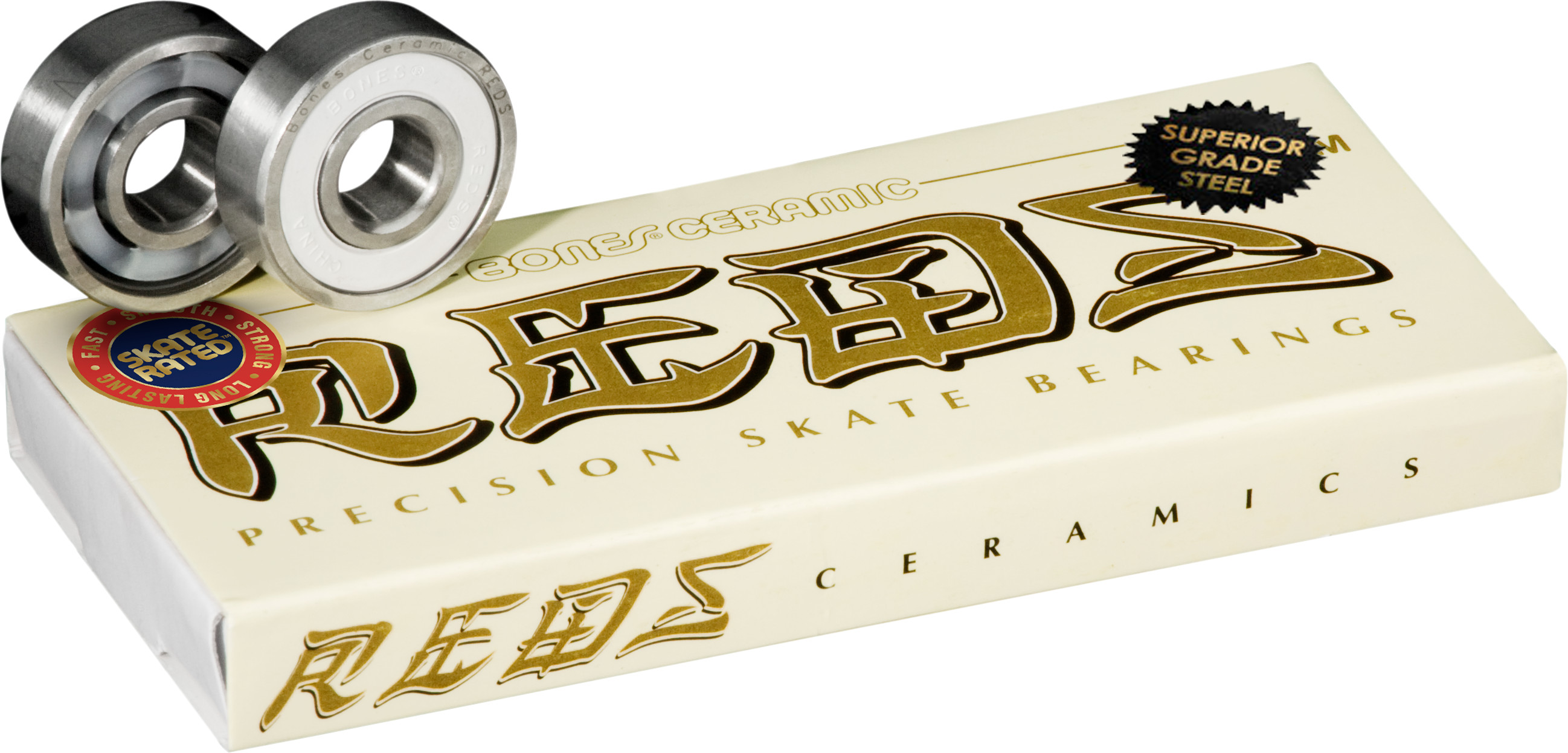 Bones® Ceramic REDS® Skateboard Bearings 8 pack - Skate One