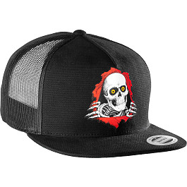 Powell Peralta Ripper Mesh Snap Back Cap - Black - Skate One