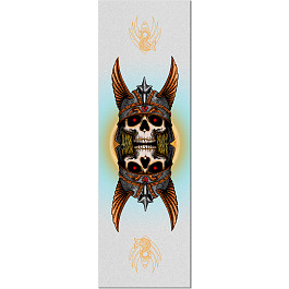 Griptape Powell-Peralta Andy Anderson Heron Skull – 25,5 Cm X 84 Cm – Graphique Classique, Fabrication USA, Grain Carbure De Silicium