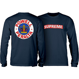 Powell Peralta Supreme L/S T-shirt - Navy - Skate One
