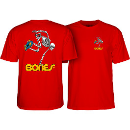 Powell Peralta Skateboarding Skeleton YOUTH T-shirt - Red - Skate One