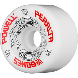 Powell Peralta G-Bones Skateboard Wheels 64mm 97a - White (4 pack