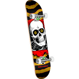 Powell Peralta Ripper Birch Complete Skateboard Yellow/Red - 7.75