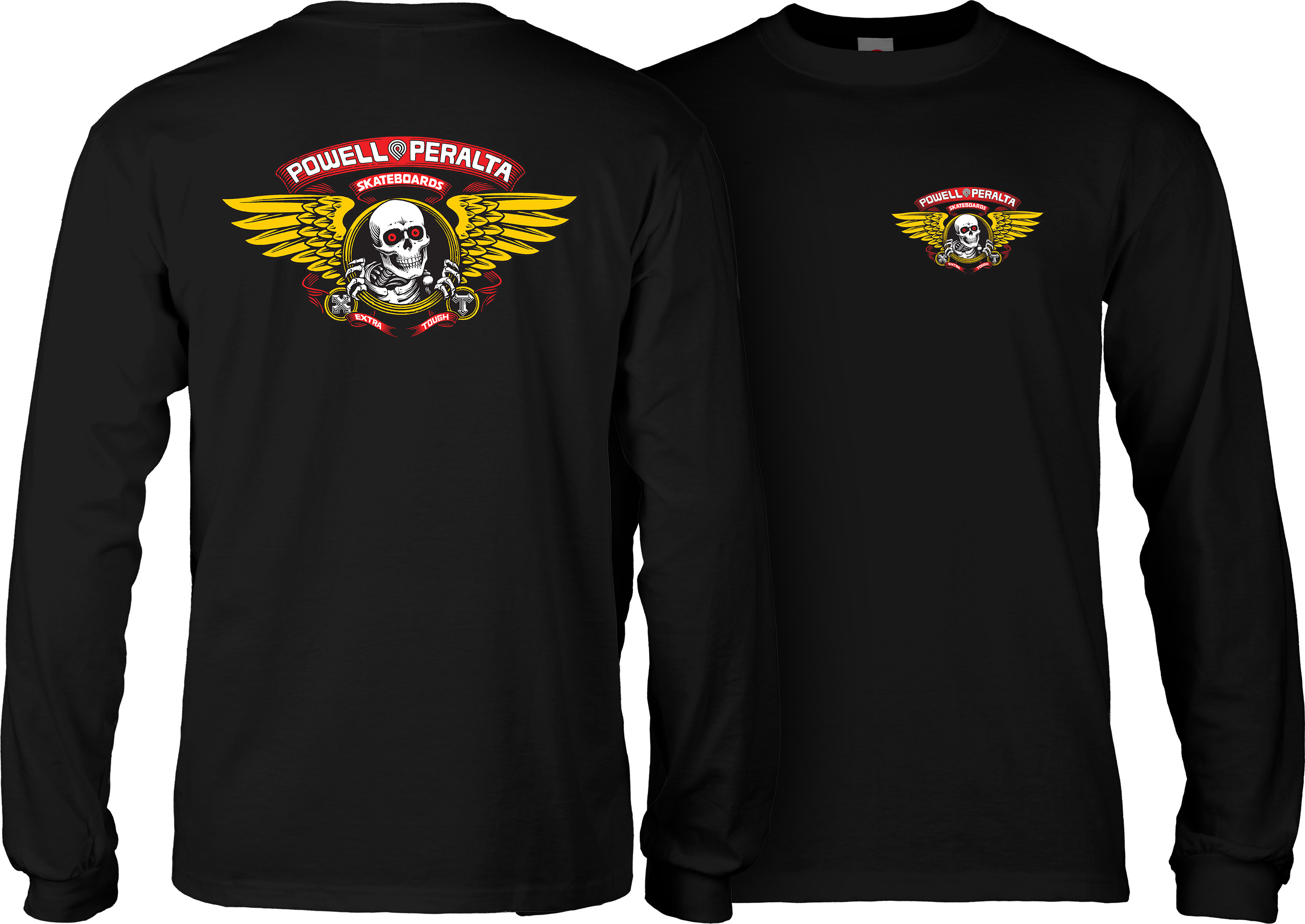 Powell Peralta Winged Ripper L/S T-shirt - Black - Skate One