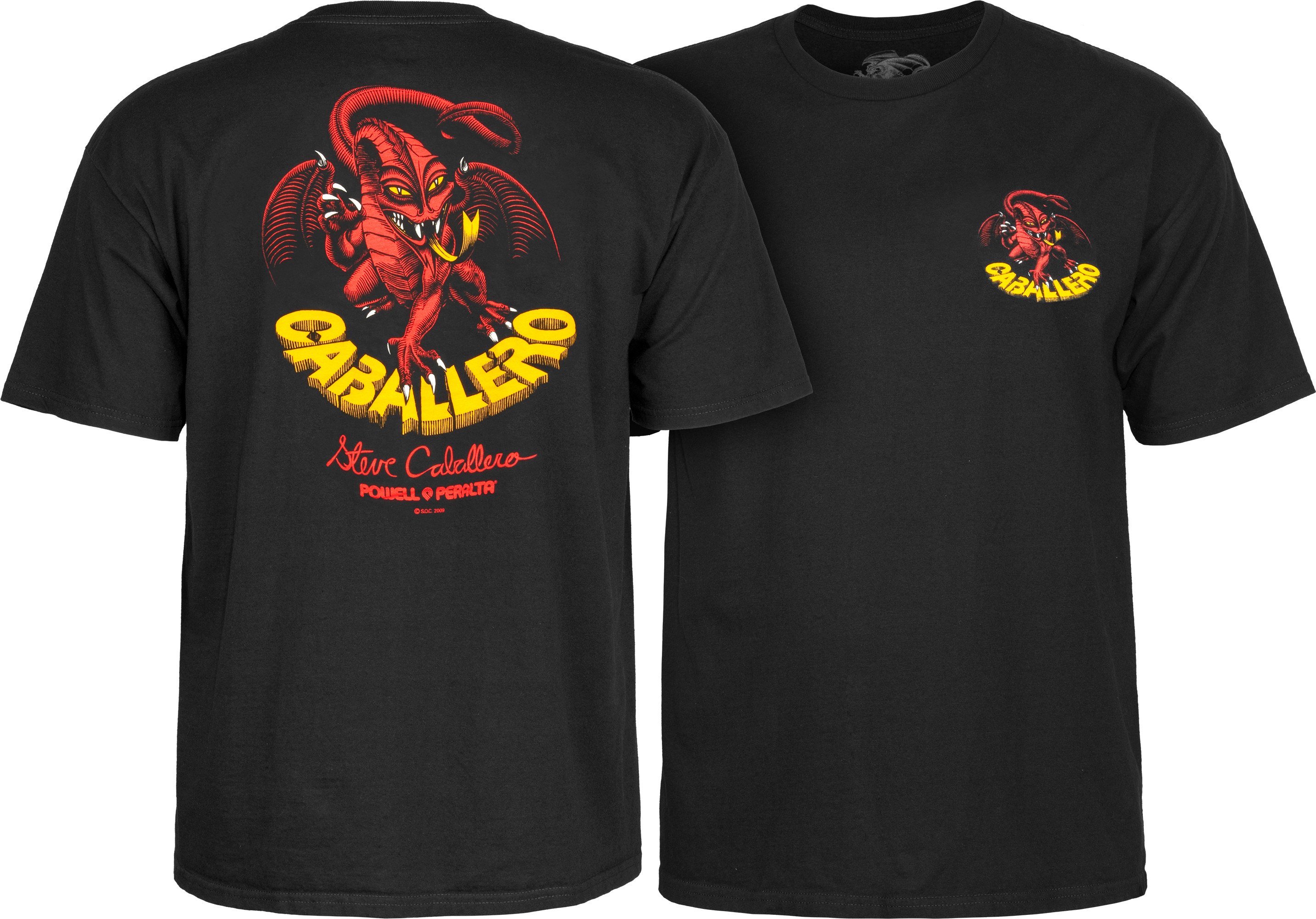 Powell Peralta Steve Caballero Dragon II T-shirt - Black - Skate One