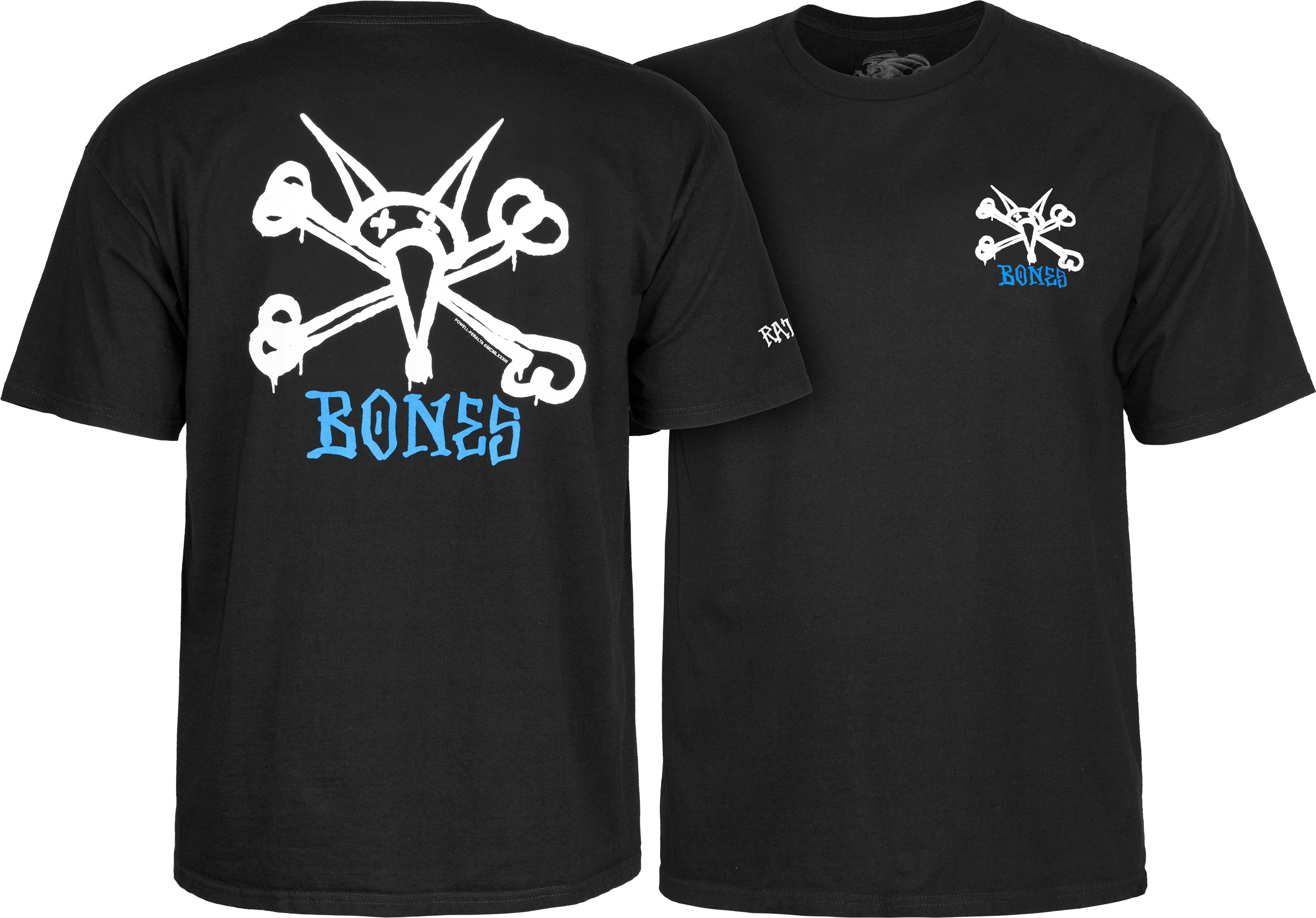 POWELL RAT BONES バックプリント Tシャツ ブラック　サイズM Powell Peralta Rat Bones T-shirt - Black - Skate One