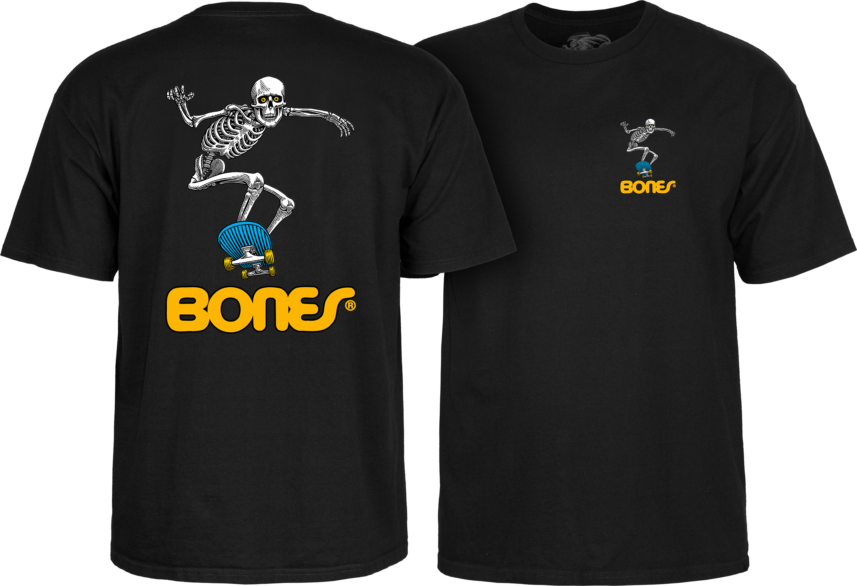 Powell Peralta Skateboard Skeleton 2 T-Shirt Black - Skate One