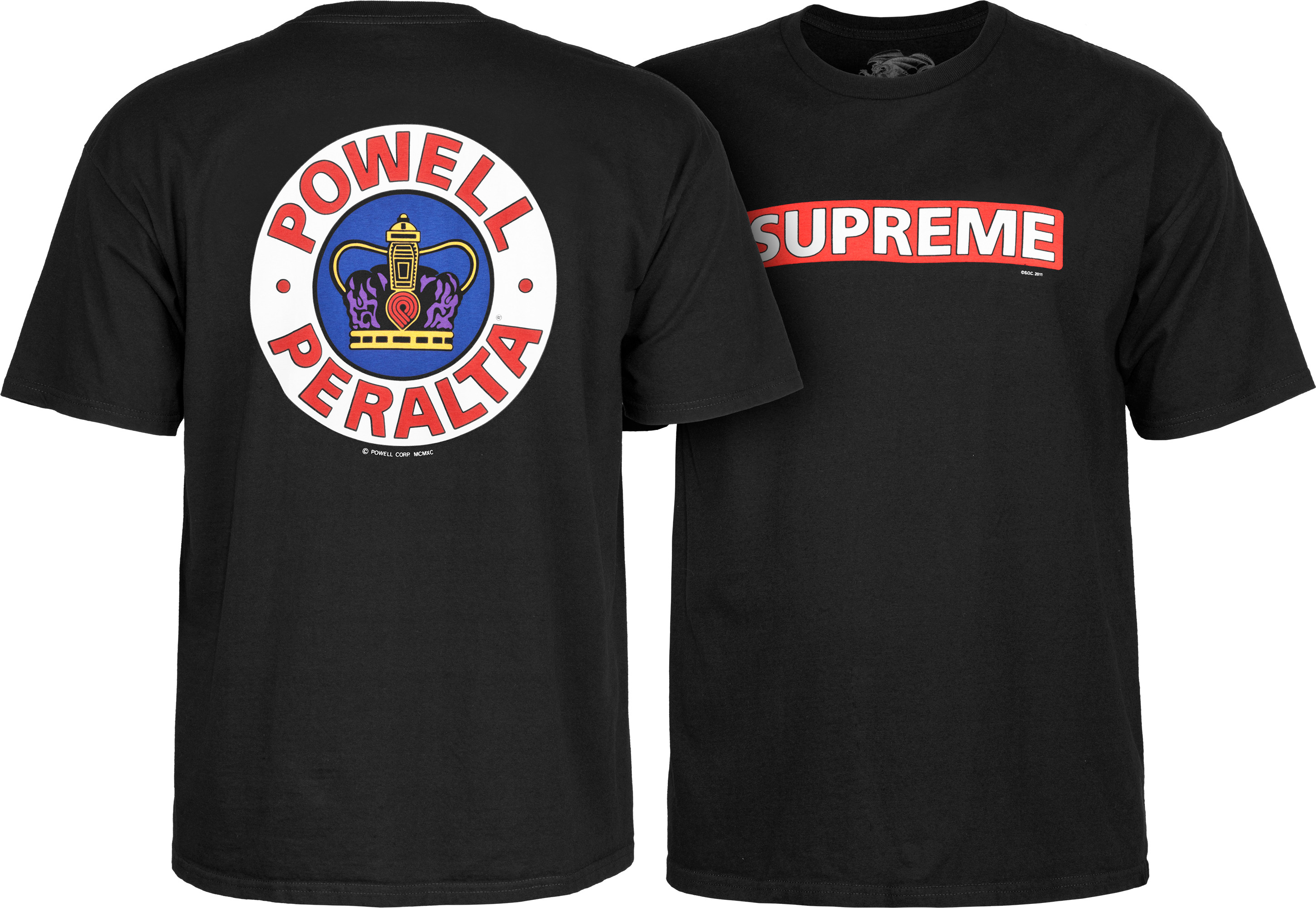 Powell Peralta Supreme T-shirt - Black - Skate One