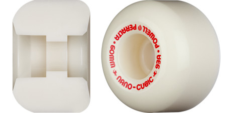 Powell Peralta Nano-Cubic 93A - Asymmetrical Shape - Wide Ride Patch - Offset Bearing - 60mm x 38mm 93A Skateboard Wheels 4pk