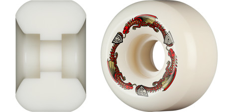 Powell Peralta Dragons 93A - V6 Symmetrical Shape - Medium Ride Patch - 53mm x 33mm 93A V6 Skateboard Wheels 4pk