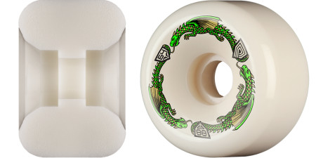 Powell Peralta Dragons 88A - Bomber Symmetrical Shape - Extra Wide Ride Patch - 64mm x 40mm 88A Bomber Skateboard Wheels 4pk