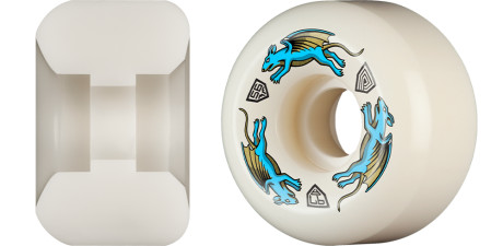 Powell Peralta Nano Rats 97A - AV6 Asymmetrical Shape - Medium Ride Patch - 56mm x 36mm 97A AV6 Skateboard Wheels 4pk