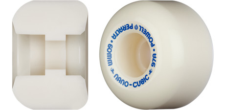 Powell Peralta Nano-Cubic 97A - Asymmetrical Shape - Wide Ride Patch - Offset Bearing - 60mm x 38mm 97A Skateboard Wheels 4pk