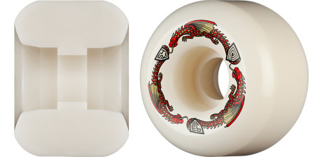 Powell Peralta Dragons 93A - A2 Symmetrical Shape - Wide Ride Patch - 54mm x 39mm 93A A2 Skateboard Wheels 4pk