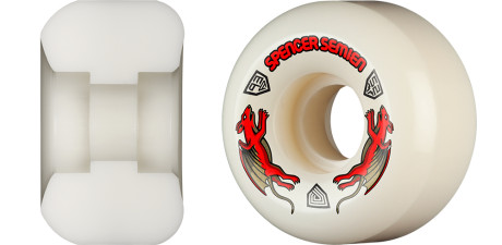 Powell Peralta Spencer Semien Pro Nano Rats 93A - AV5 Asymmetrical Shape - Medium Ride Patch - 52mm x 30mm 93A AV5 Skateboard Wheels 4pk