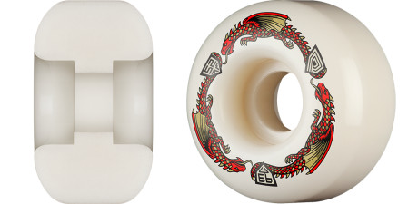 Powell Peralta Dragons 93A - V1 Symmetrical Shape - Narrow Ride Patch - 52mm x 31mm 93A V1 Skateboard Wheels 4pk