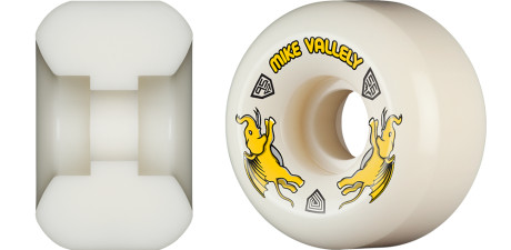 Powell Peralta Mike Vallely Pro Dragons 95A - V6 Symmetrical Shape - Medium Ride Patch - 56mm x 36mm 95A V6 Skateboard Wheels 4pk