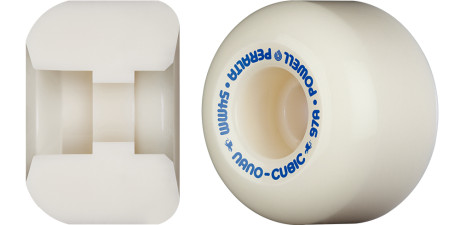 Powell Peralta Nano-Cubic 97A - Asymmetrical Shape - Medium Ride Patch - Offset Bearing - 54mm x 36mm 97A Skateboard Wheels 4pk