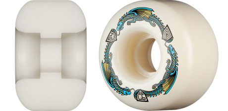 Powell Peralta Dragons 97A - V4 Symmetrical Shape - Medium Ride Patch - 54mm x 34mm 97A V4 Skateboard Wheels 4pk