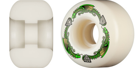 Powell Peralta Dragons 88A - V4 Symmetrical Shape - Medium Ride Patch - 54mm x 34mm 88A V4 Skateboard Wheels 4pk