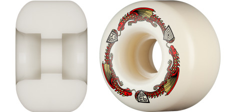 Powell Peralta Dragons 93A - V4 Symmetrical Shape - Medium Ride Patch - 54mm x 34mm 93A V4 Skateboard Wheels 4pk