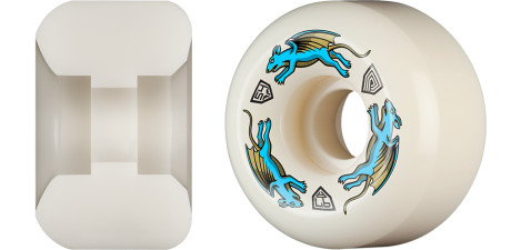 Powell Peralta Nano Rats 97A - AV6 Asymmetrical Shape - Medium Ride Patch - 54mm x 34mm 97A AV6 Skateboard Wheels 4pk
